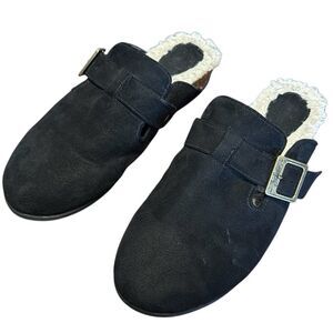 Zodiac Maui Black Faux Suede Mules Women’s US 9.5M